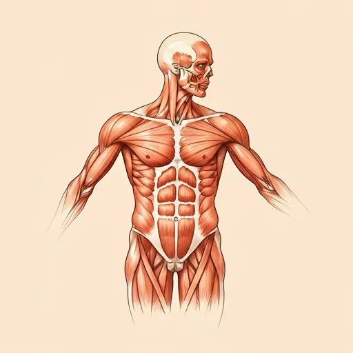 Abstract clinical anatomical sketch