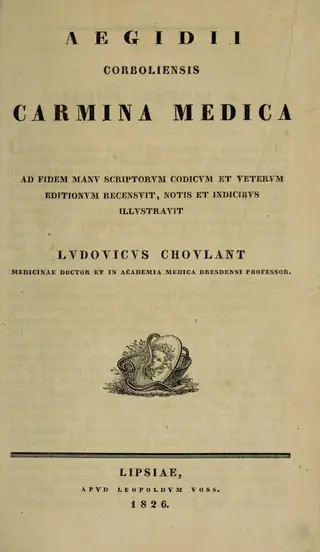 Carmina medica, opening page