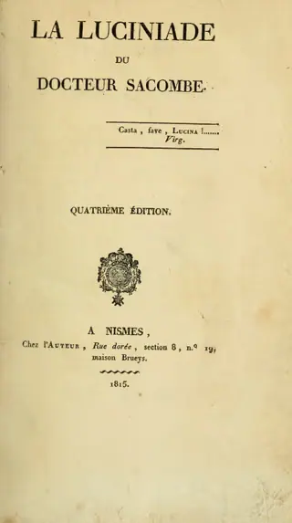 La Luciniade du docteur Sacombe facsimile page