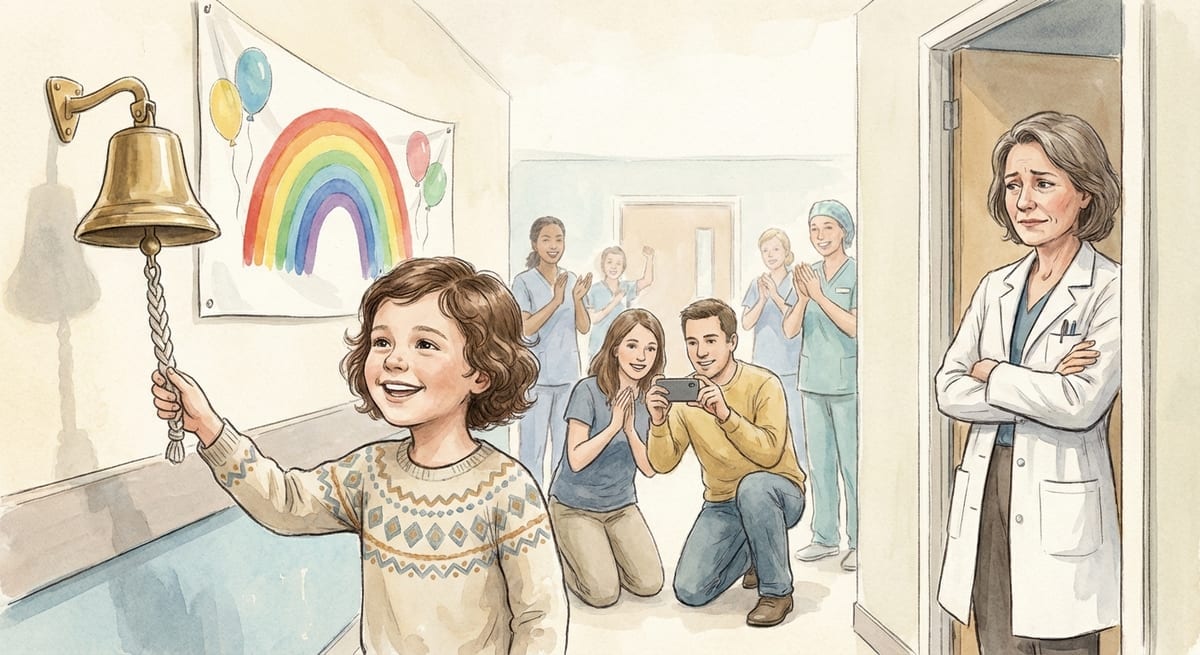 The Bell and What Follows the Ringing — pediatric-oncology parallel chart
