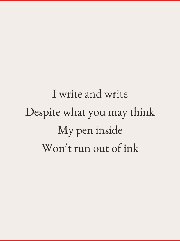 I write and write